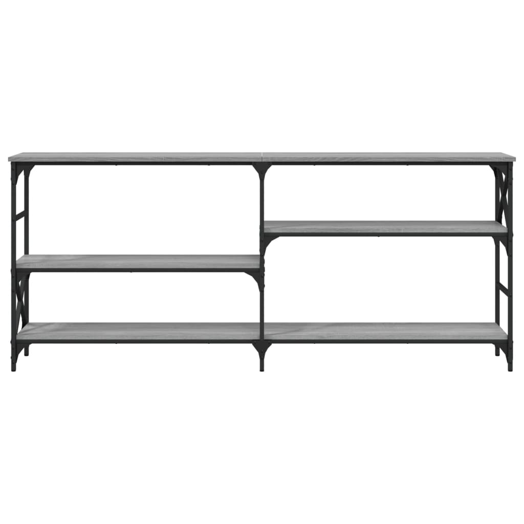 Tavolo Consolle Grigio Sonoma 180x29x76,5 cm Legno Multistrato 835477