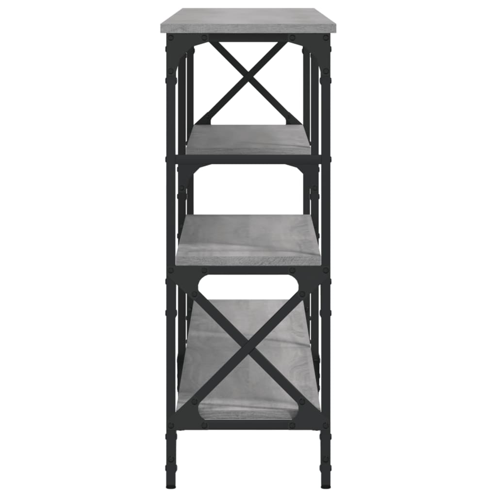 Tavolo Consolle Grigio Sonoma 180x29x76,5 cm Legno Multistrato 835477