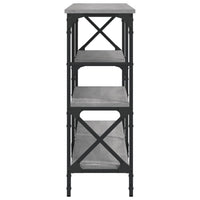 Tavolo Consolle Grigio Sonoma 180x29x76,5 cm Legno Multistrato 835477