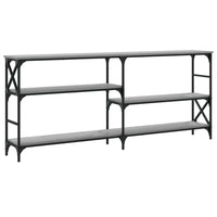 Tavolo Consolle Grigio Sonoma 180x29x76,5 cm Legno Multistrato 835477