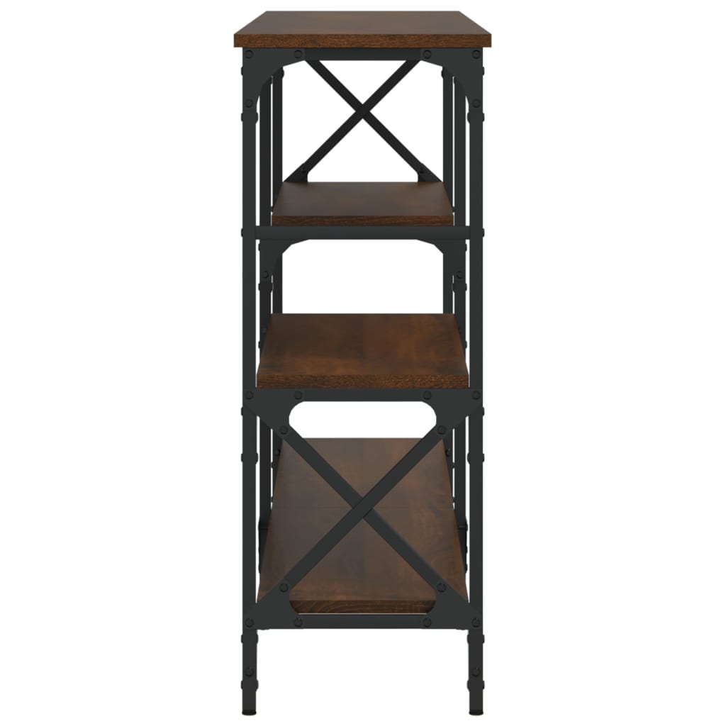 Tavolino Consolle Rovere Marrone 180x29x76,5 cm Multistrato 835478