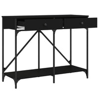 Tavolino Consolle-Tavolino da soggiorno-Tavolo Nero 100x39x78,5 cm in Legno Multistrato