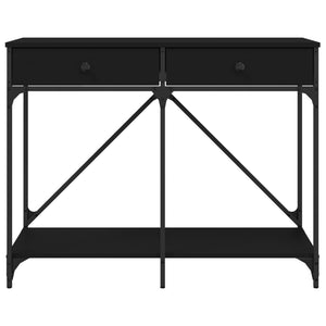 Tavolino Consolle-Tavolino da soggiorno-Tavolo Nero 100x39x78,5 cm in Legno Multistrato