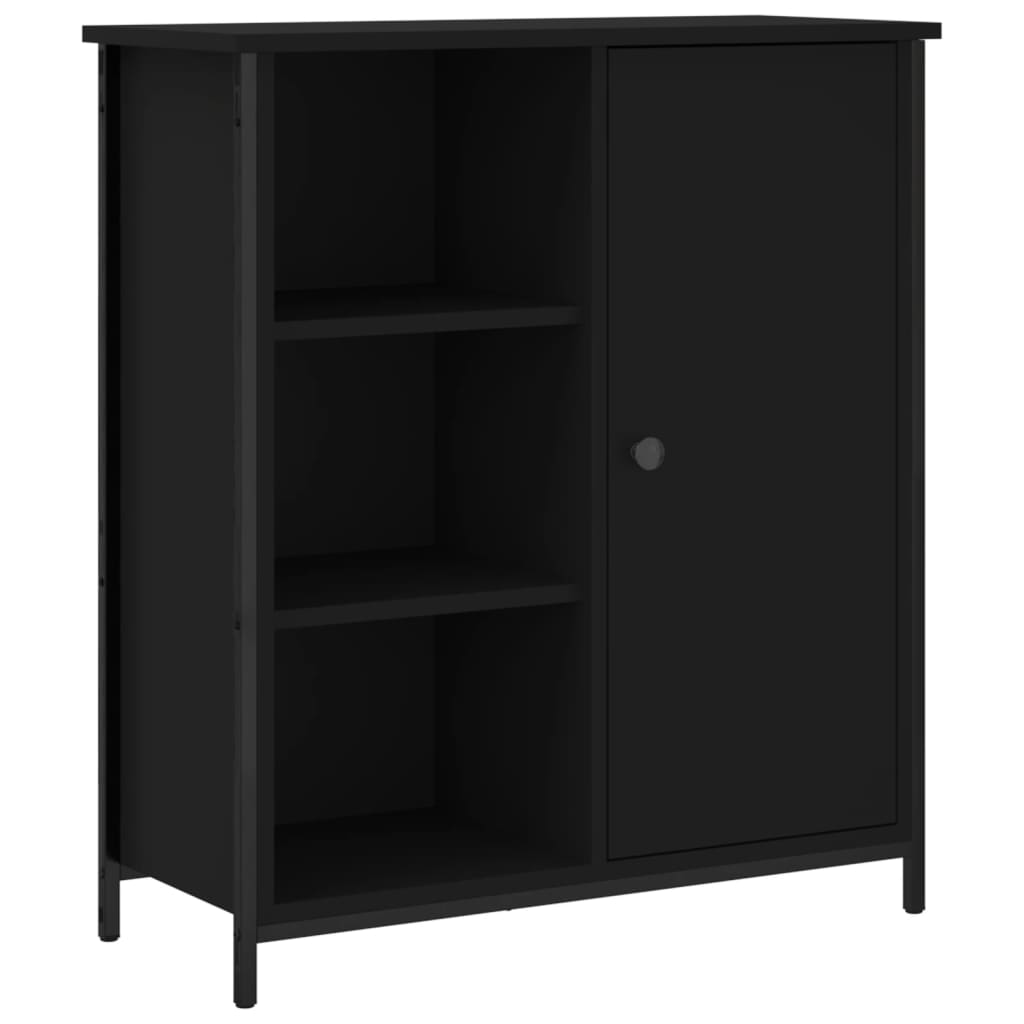 Credenza Nera 70x30x80 cm in Legno Multistratocod mxl 131922