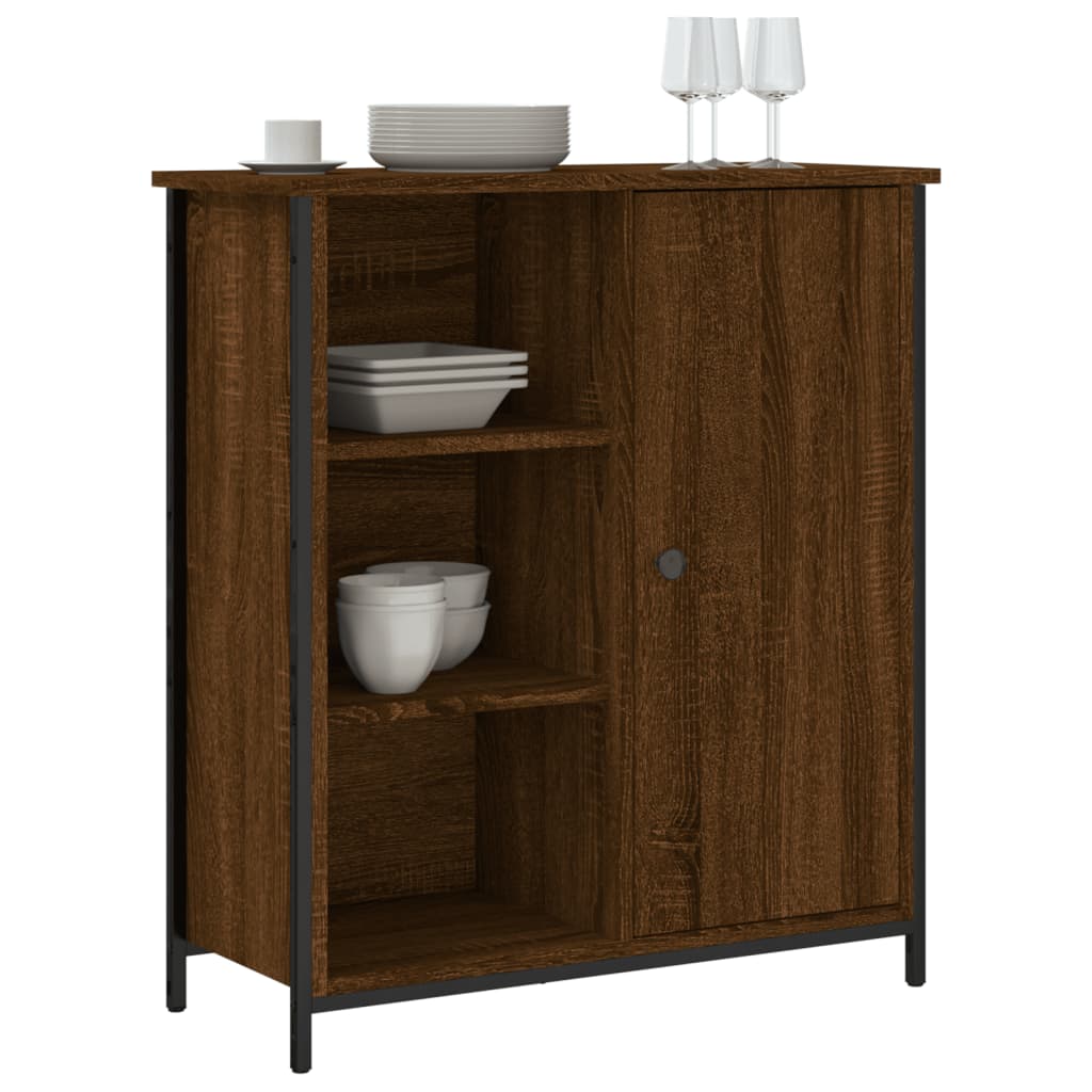 Credenza-Buffet-Armadio da cucina Rovere Marrone 70x30x80 cm in Legno Multistrato