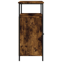 Credenza Rovere Fumo 100x35x80 cm in Legno Multistrato 835501