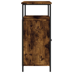 Credenza Rovere Fumo 100x35x80 cm in Legno Multistrato 835501