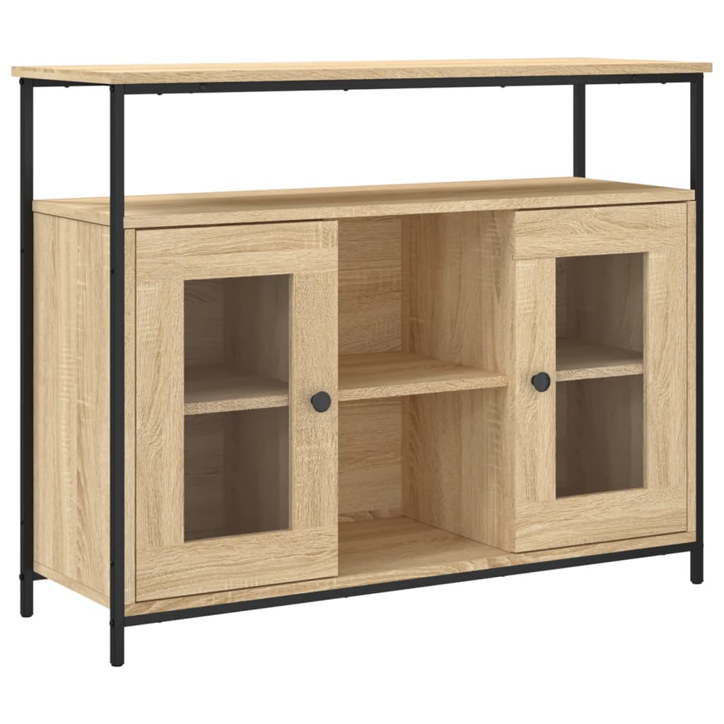 Credenza Rovere Sonoma 100x35x80 cm in Legno Multistratocod mxl 131320