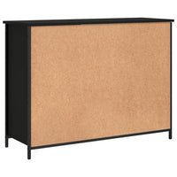 Credenza Nera 100x35x75 cm in Legno Multistrato 835509