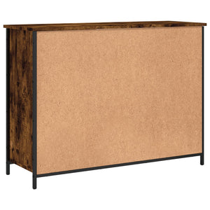 Credenza-Buffet-Armadio da cucina Rovere Fumo 100x35x75 cm in Legno Multistrato