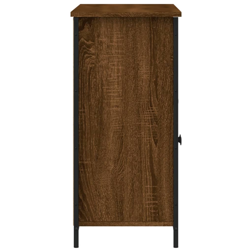 Credenza Rovere Marrone 100x35x75 cm in Legno Multistrato 835513