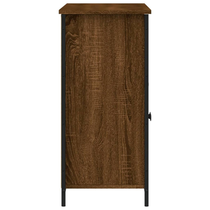 Credenza Rovere Marrone 100x35x75 cm in Legno Multistrato 835513