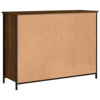 Credenza Rovere Marrone 100x35x75 cm in Legno Multistrato 835513