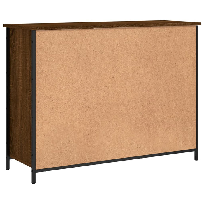 Credenza Rovere Marrone 100x35x75 cm in Legno Multistrato 835513