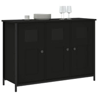 Credenza Nera 100x35x70 cm in Legno Multistrato 835519