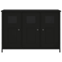 Credenza Nera 100x35x70 cm in Legno Multistrato 835519