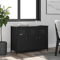 Credenza Nera 100x35x70 cm in Legno Multistrato 835519