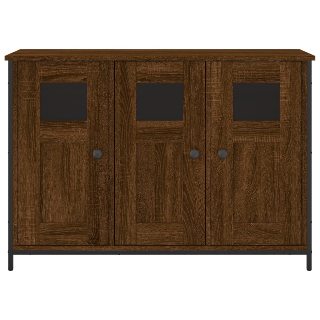 Credenza Rovere Marrone 100x35x70 cm in Legno Multistrato 835523
