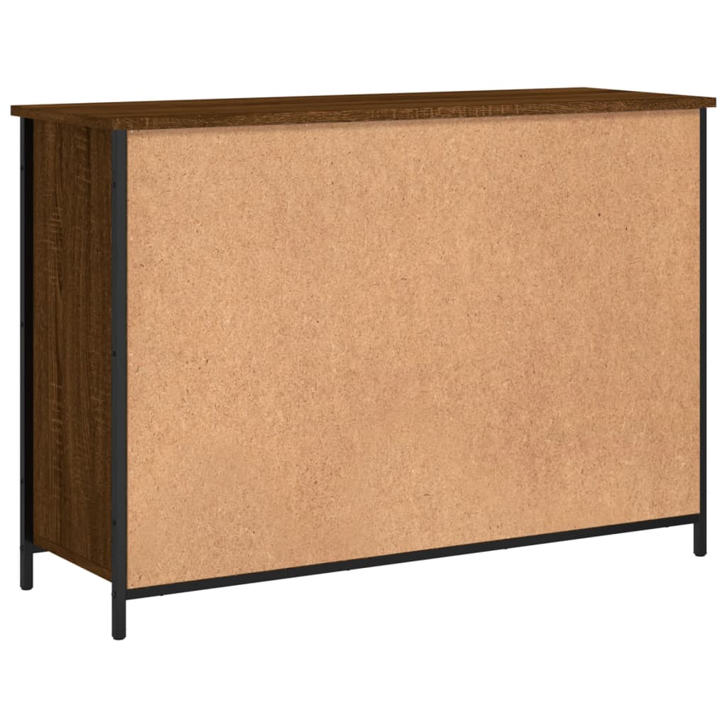 Credenza Rovere Marrone 100x35x70 cm in Legno Multistrato 835523