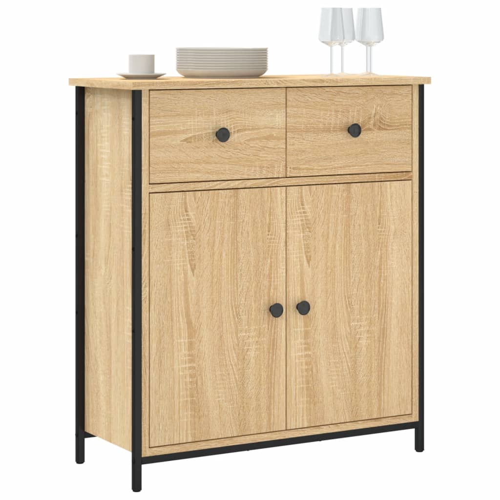Credenza Rovere Sonoma 70x30x80 cm in Legno Multistrato 835525