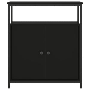 Credenza Nera 70x30x80 cm in Legno Multistrato 835529
