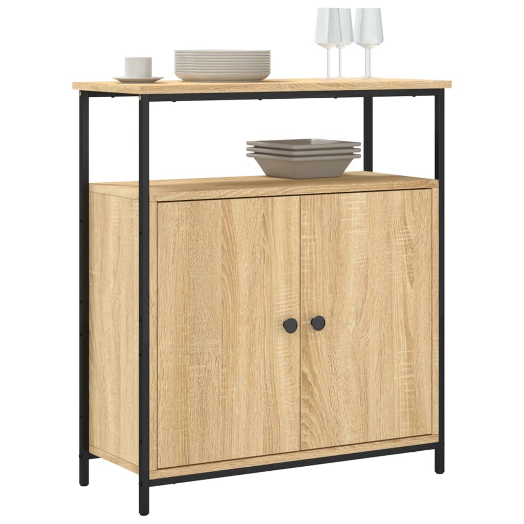 Credenza-Buffet-Armadio da cucina Rovere Sonoma 70x30x80 cm Legno ingegnerizzato 376281