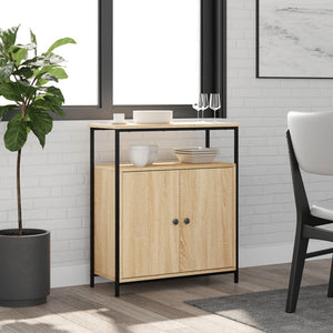 Credenza-Buffet-Armadio da cucina Rovere Sonoma 70x30x80 cm Legno ingegnerizzato 376281