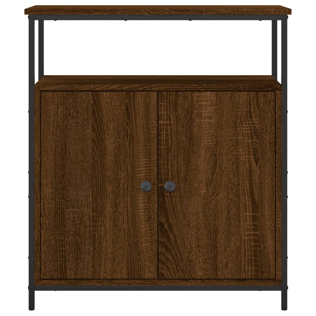 Credenza Rovere Marrone 70x30x80 cm in Legno Multistrato