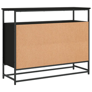 Credenza Nera 100x35x80 cm in Legno Multistrato 835539
