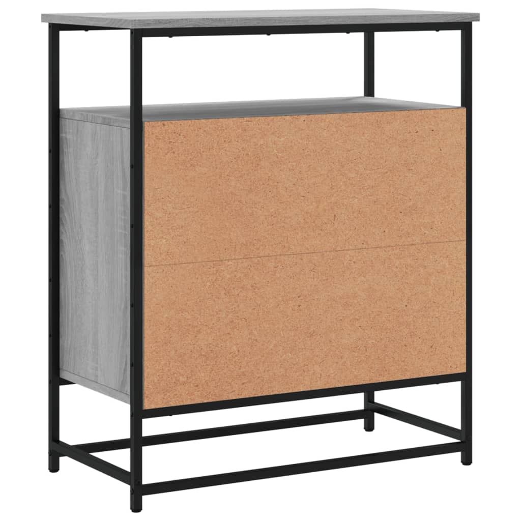 Credenza Grigio Sonoma 69x35x80 cm in Legno Multistrato 835547