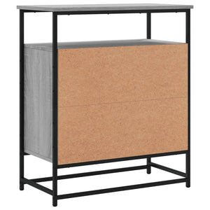 Credenza Grigio Sonoma 69x35x80 cm in Legno Multistrato 835547