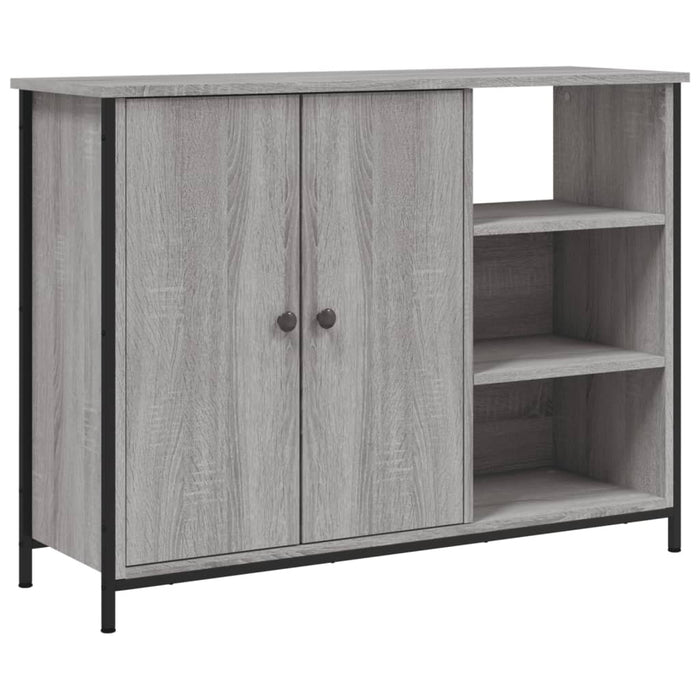 vidaXL Credenza Grigio Sonoma 100x33x75 cm in Legno Multistrato