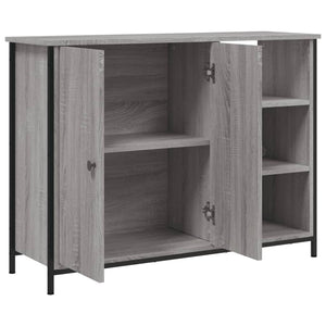 vidaXL Credenza Grigio Sonoma 100x33x75 cm in Legno Multistrato