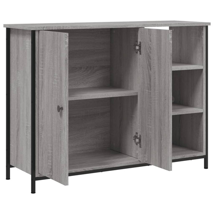 vidaXL Credenza Grigio Sonoma 100x33x75 cm in Legno Multistrato