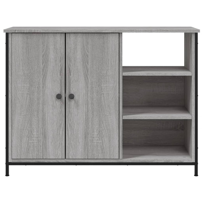 vidaXL Credenza Grigio Sonoma 100x33x75 cm in Legno Multistrato