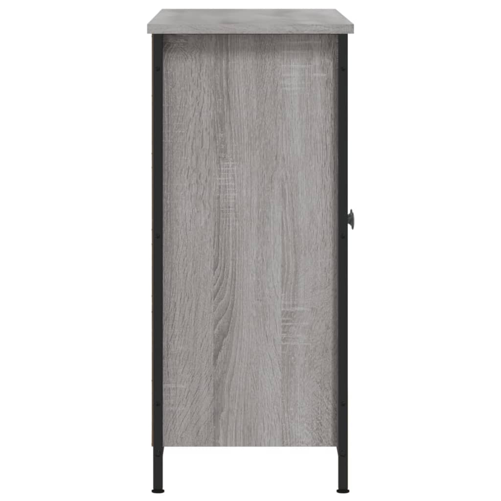 vidaXL Credenza Grigio Sonoma 100x33x75 cm in Legno Multistrato