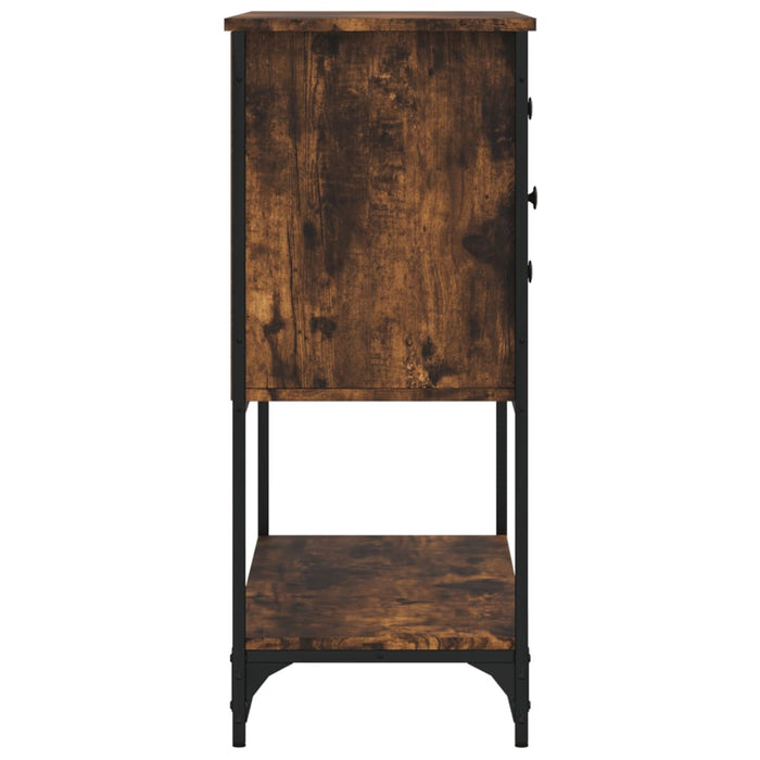 Credenza Rovere Fumo 100x36x85 cm in Legno Multistrato 835556