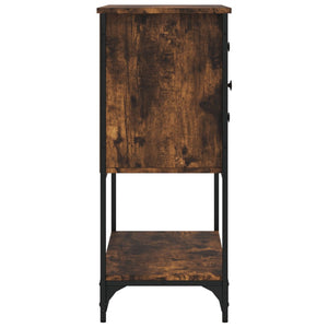 Credenza-Buffet-Armadio da cucina Rovere Fumo 100x36x85 cm in Legno Multistrato