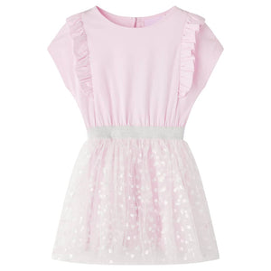 Abito da Bambina con Volant Rosa Chiaro 104cod mxl 84308