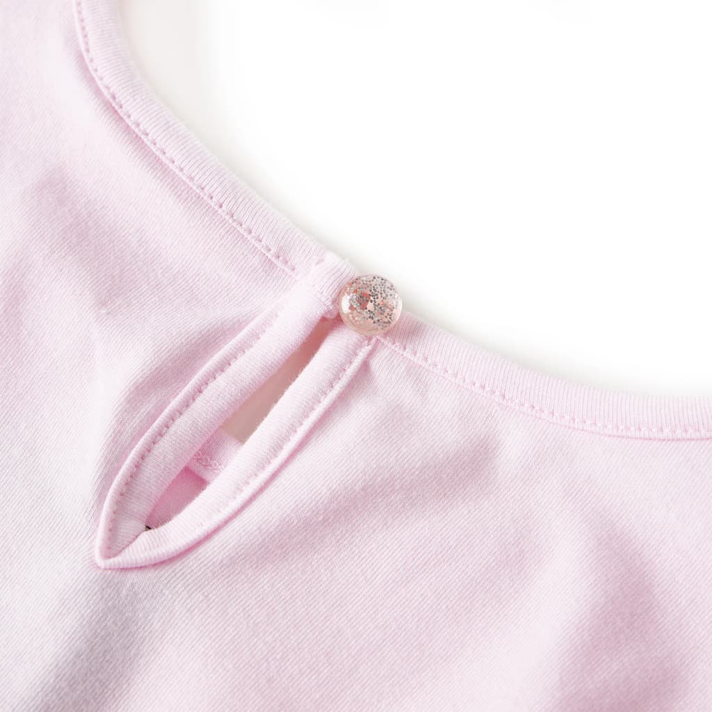 Abito da Bambina con Volant Rosa Chiaro 104 14550