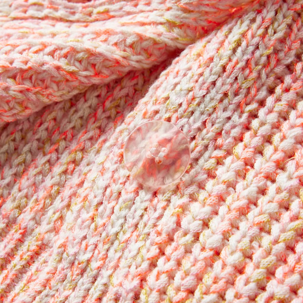 Cardigan da Bambina Lavorato a Maglia Rosa Misto 92 14565