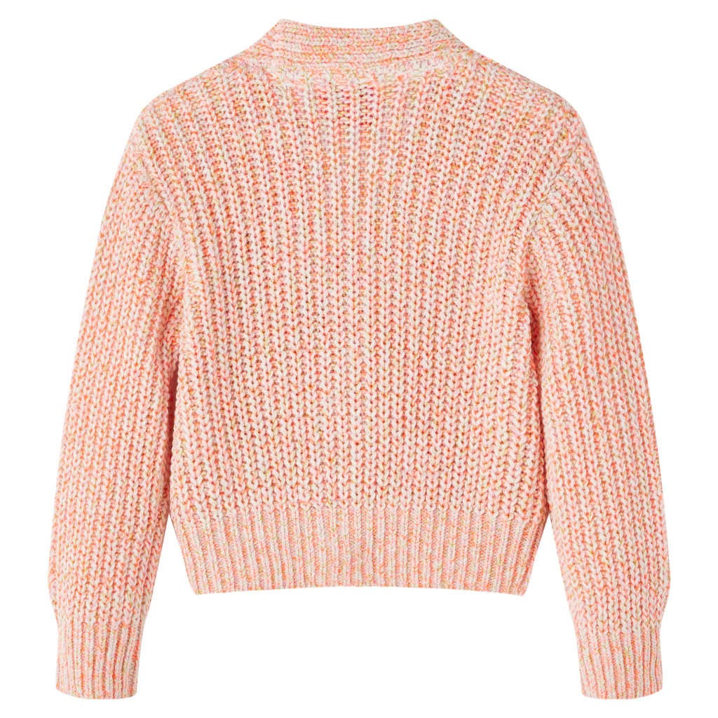 Cardigan da Bambina Lavorato a Maglia Rosa Misto 116 14567