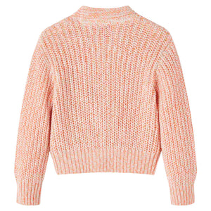 Cardigan da Bambina Lavorato a Maglia Rosa Misto 116 14567