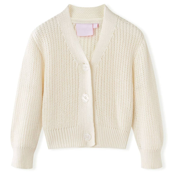Cardigan da Bambina Lavorato a Maglia Bianco Neve 92cod mxl 108903