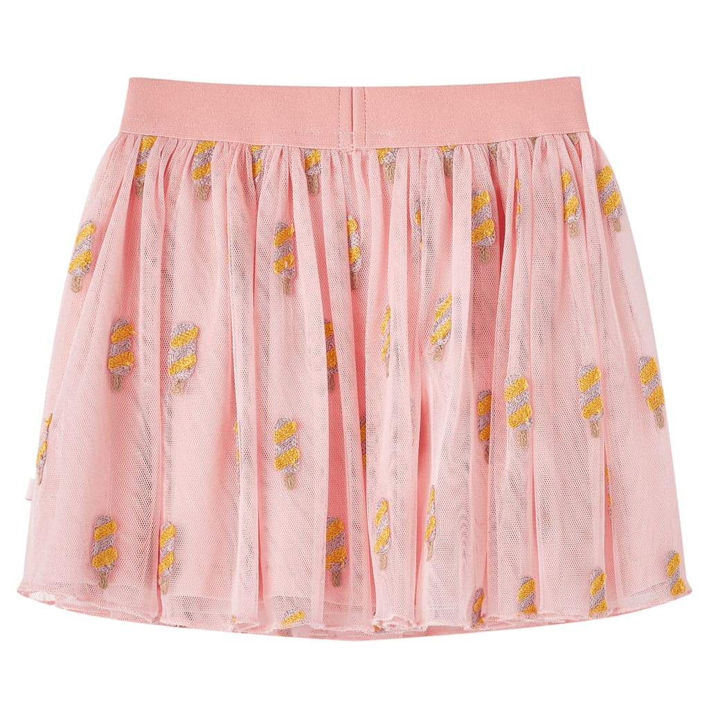 Gonna da Bambina con Tulle Rosa Chiaro 104 14638