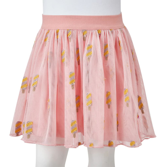 Gonna da Bambina con Tulle Rosa Chiaro 128 14640