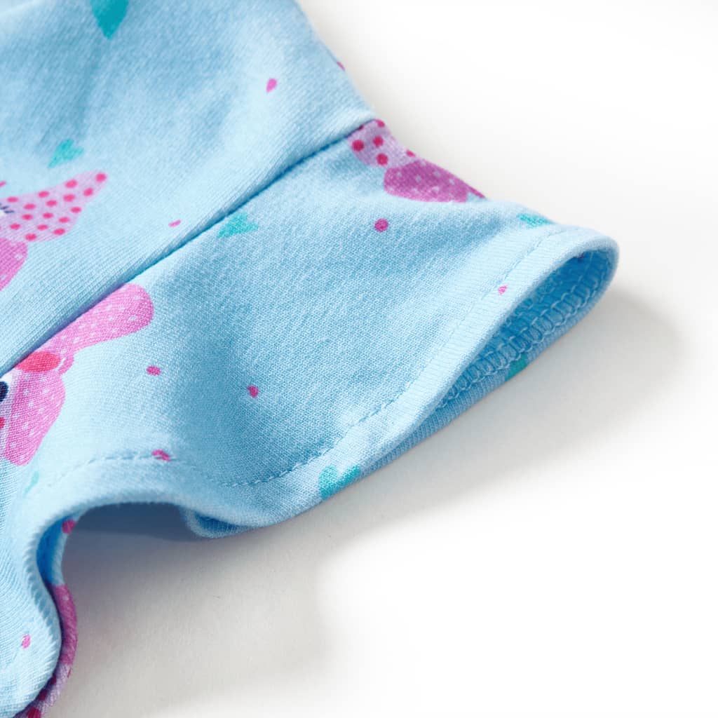 Abito da Bambina con Bottoni Senza Maniche Blu 128 14680