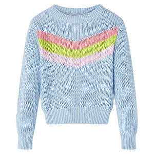Maglione per Bambini Lavorato a Maglia Blu 128