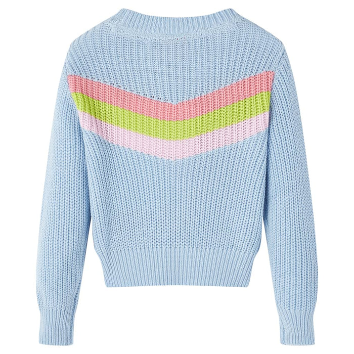 Maglione per Bambini Lavorato a Maglia Blu 128