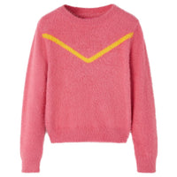 Maglione da Bambina Lavorato a Maglia Rosa Antico 140cod mxl 132156
